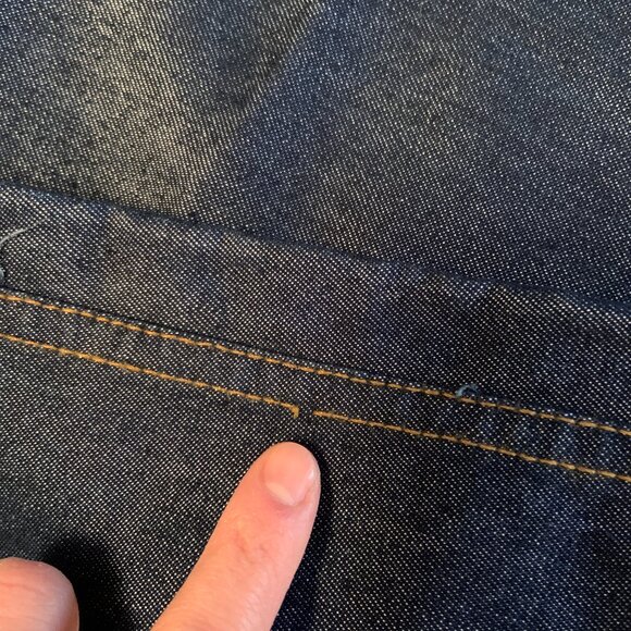 Women's Vintage Y2K David Bitton Buffalo Jeans Shiny Denim Blue Bootcut Size 25 - Picture 14 of 14